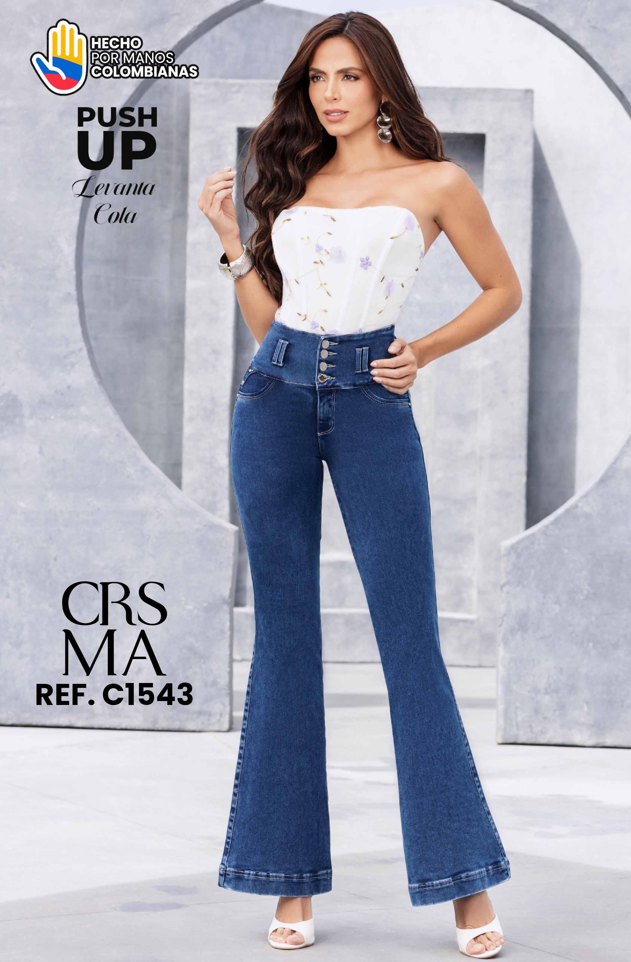 Jean con Bolsillos Colombiano Push Up