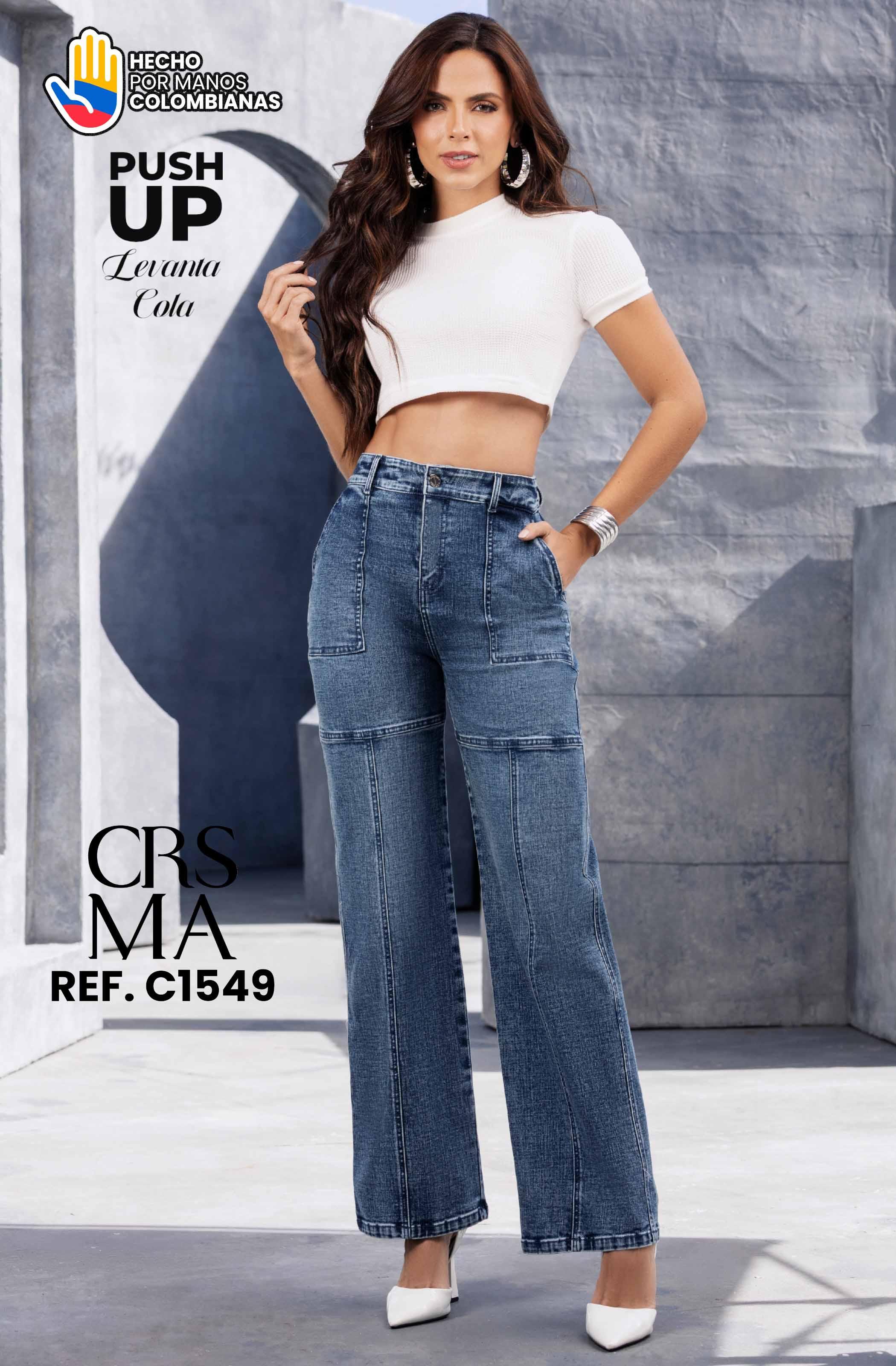 Jean con Bolsillos Colombiano Push Up