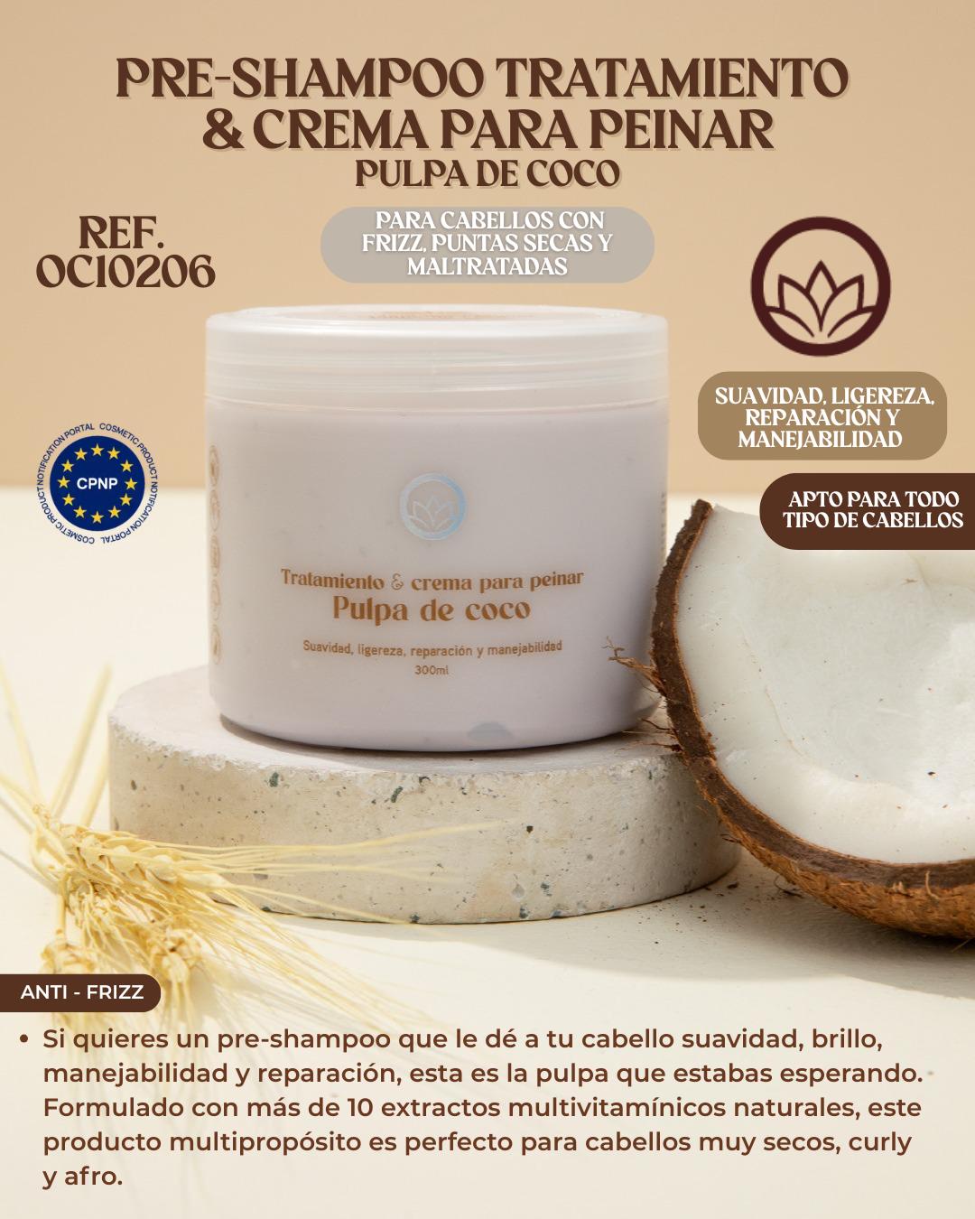 Pre-Shampoo pulpa de coco